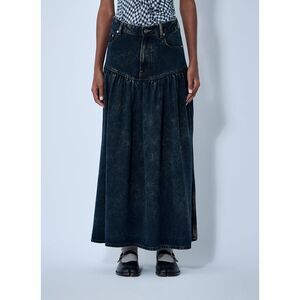 Ganni Women Denim Maxi Skirt